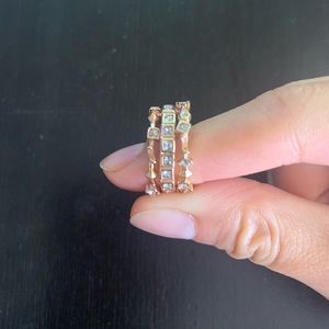 Kendra Scott stacking rings - rose gold